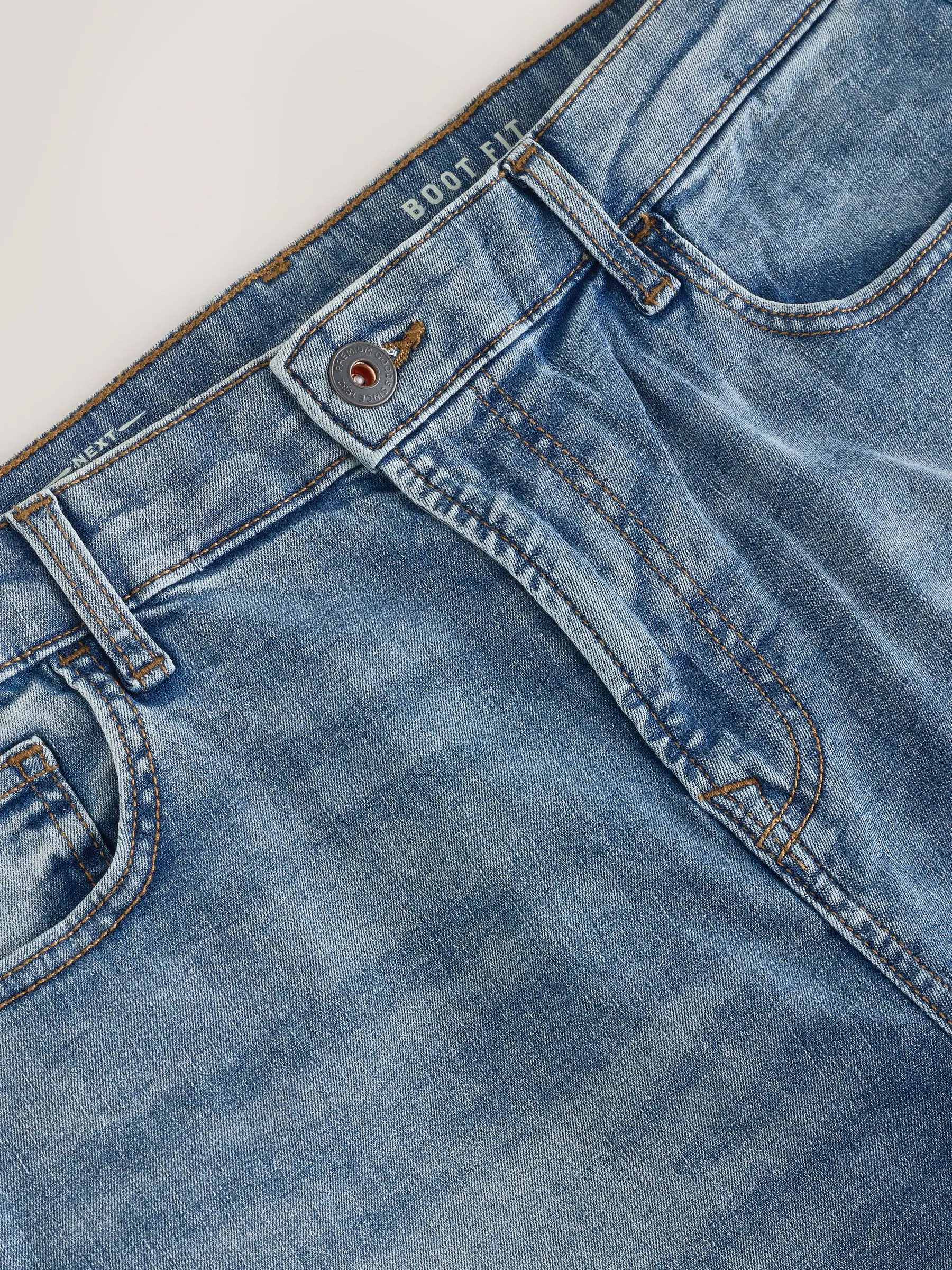 Blauw/grijs - Klassieke stretchy jeans