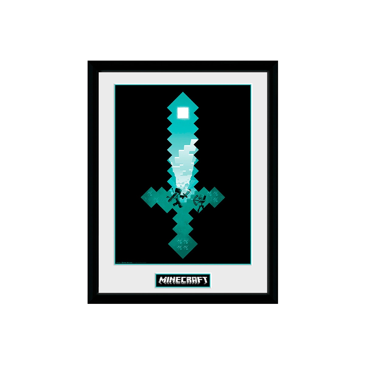 GB eye Minecraft innrammet plakat