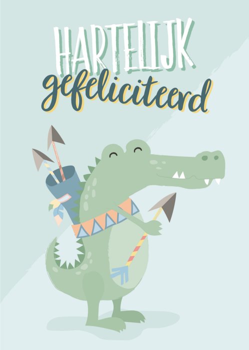 Tante Kaartje | Verjaardagskaart | Dinosaurus