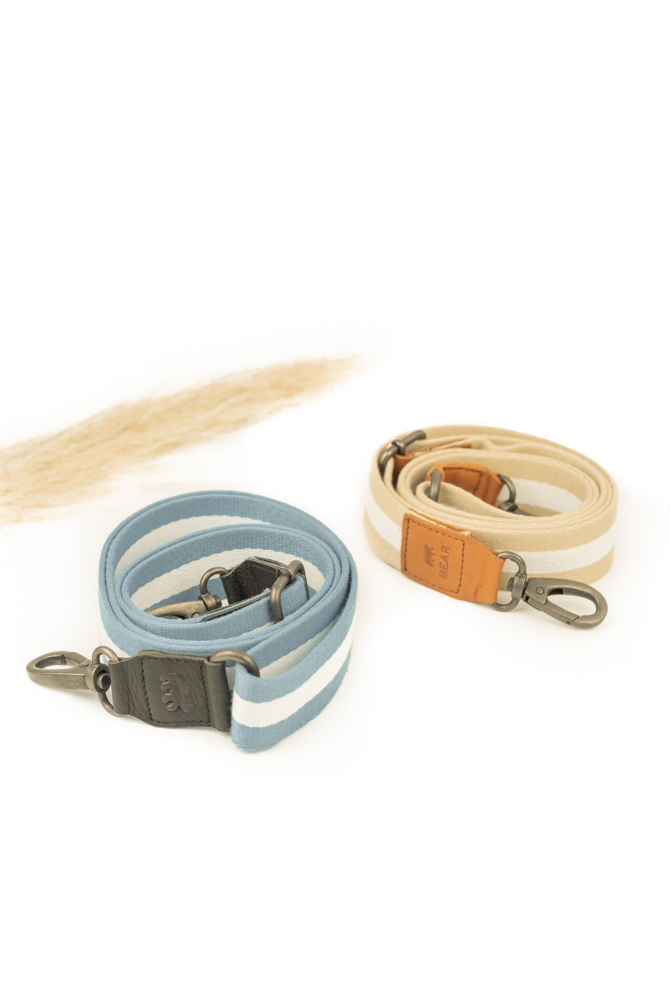 Bag strap 'Puck' beige/wit Beige/wit