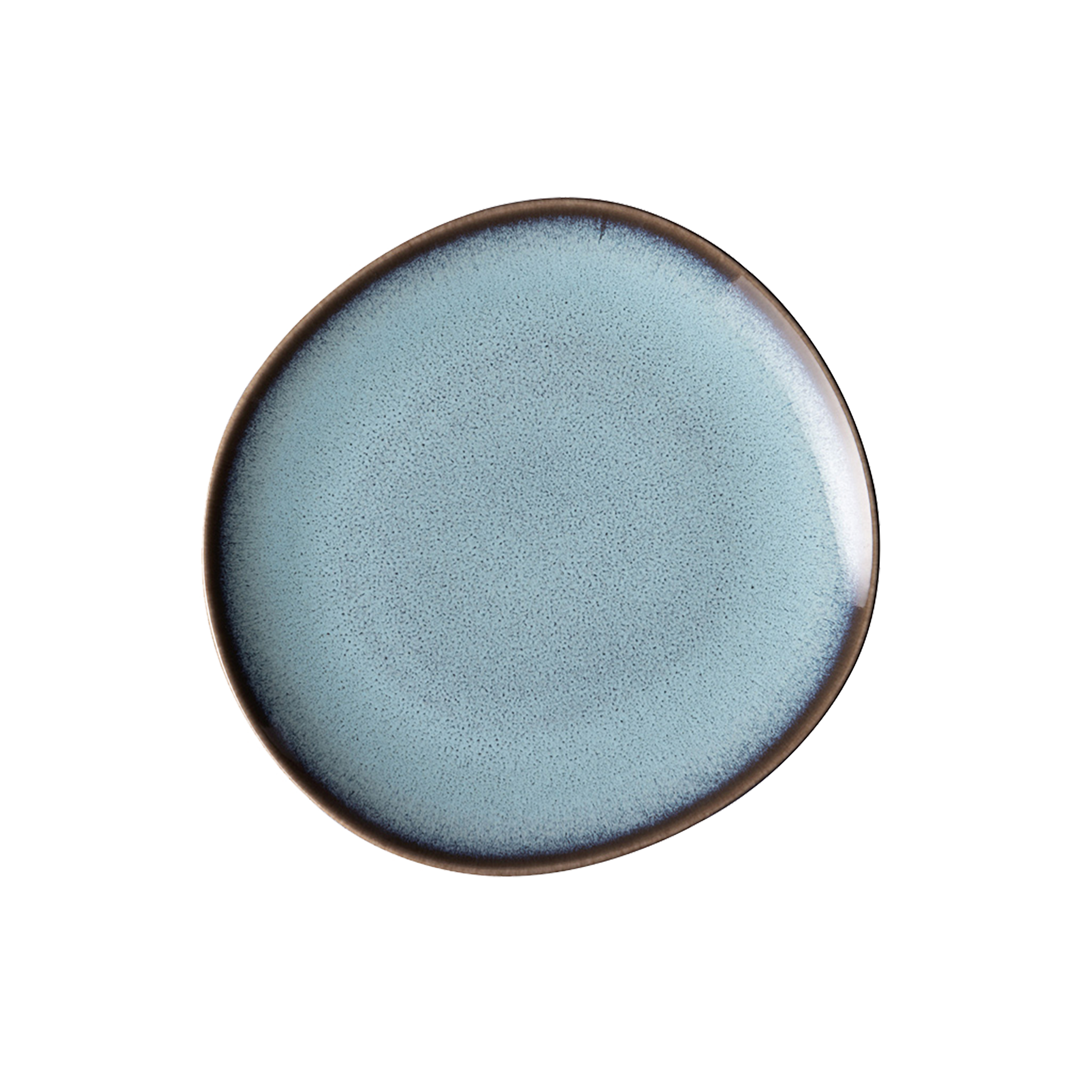 Lave Bread plate Blue, 7'' x 6.7'', earthenware