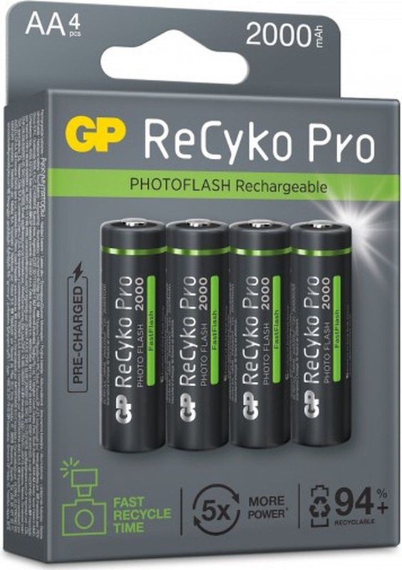 GP - ReCyko - AA Batterijen - 2000 mAh - 4 Stuks - NiMH