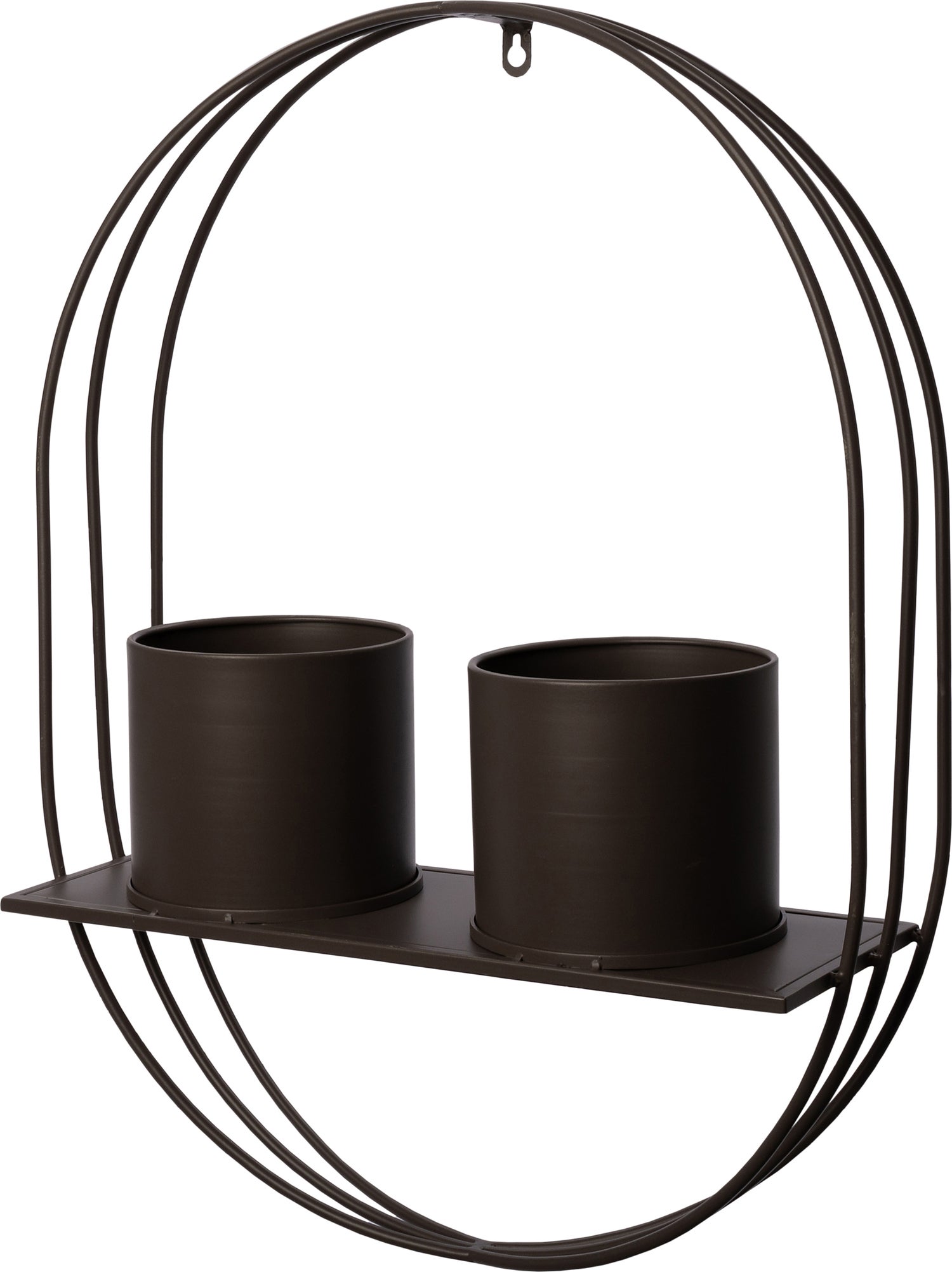 Intratuin tuinwandrek met potten Vila grijs 46,5 x 15 x 61 cm