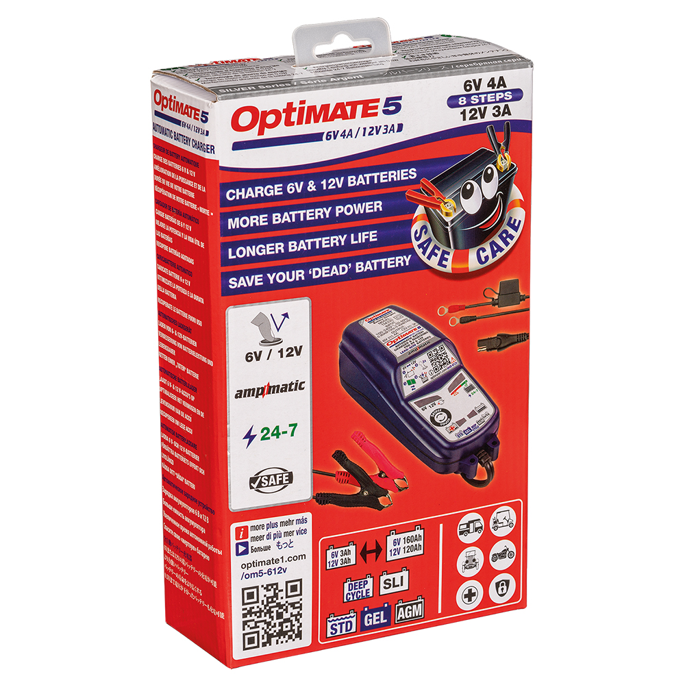 TecMate - Chargeur de batterie Optimate 5 TM320