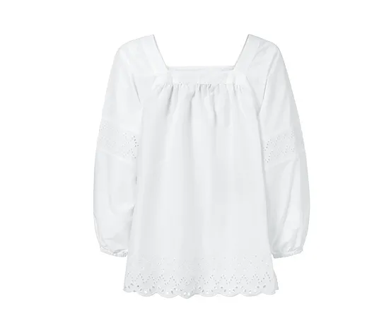 Bluse mit Stickerei