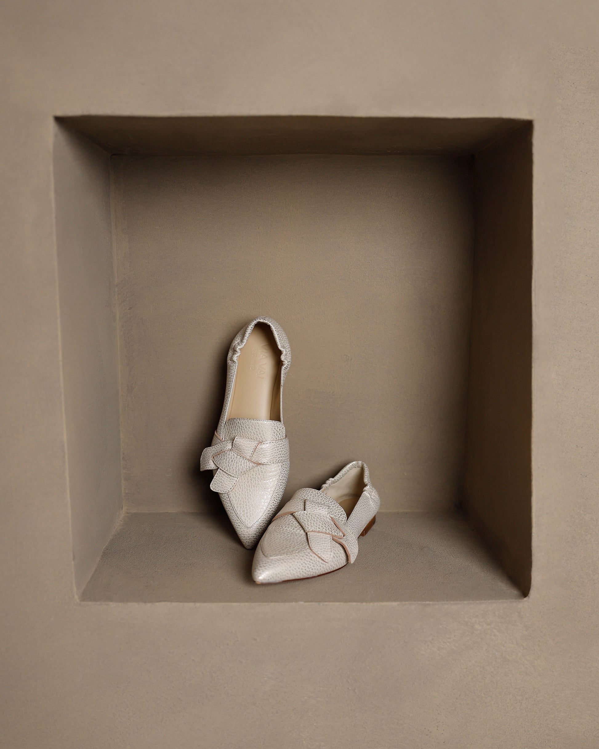 VIA VAI beige dames loafers Lola Rayne