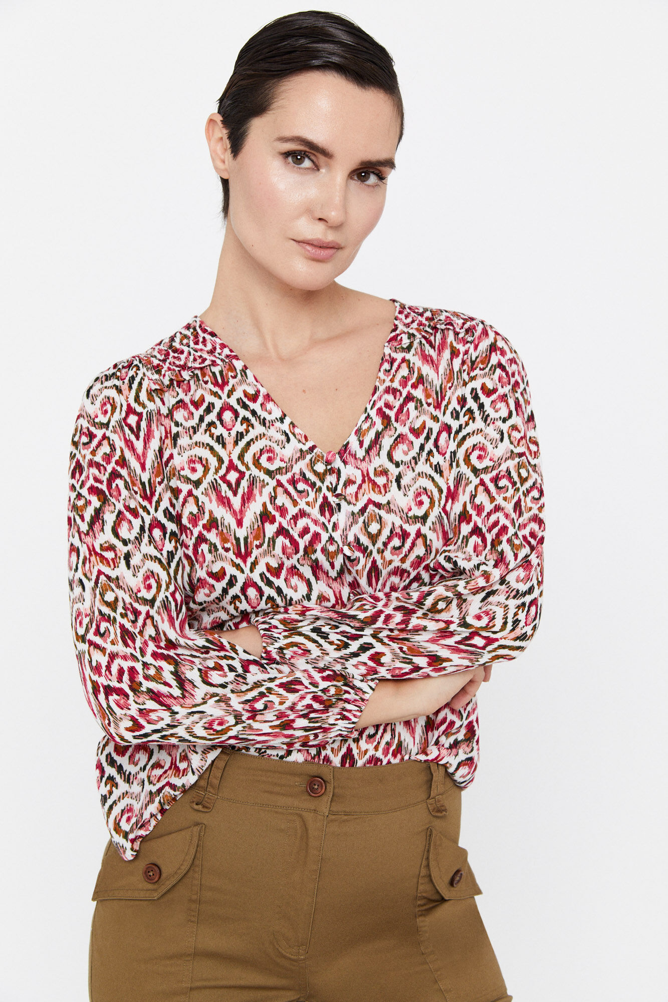 Blusa estampada - Estampa branca