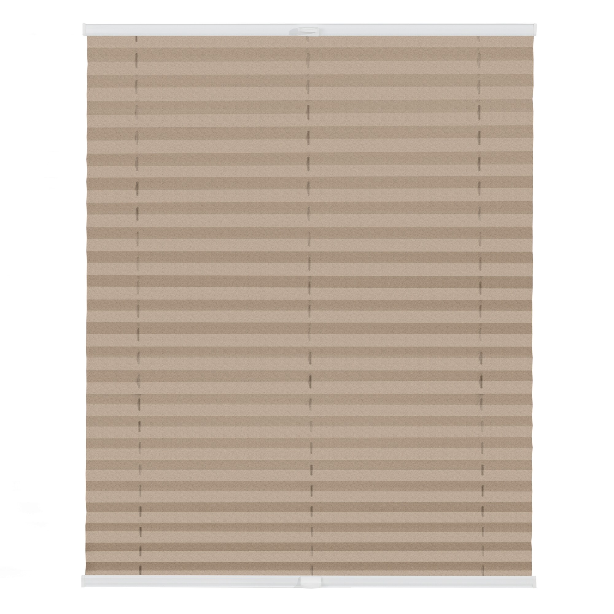 Lichtblick Plissee Klemmfix, ohne Bohren, verspannt, Verdunkelung - Beige