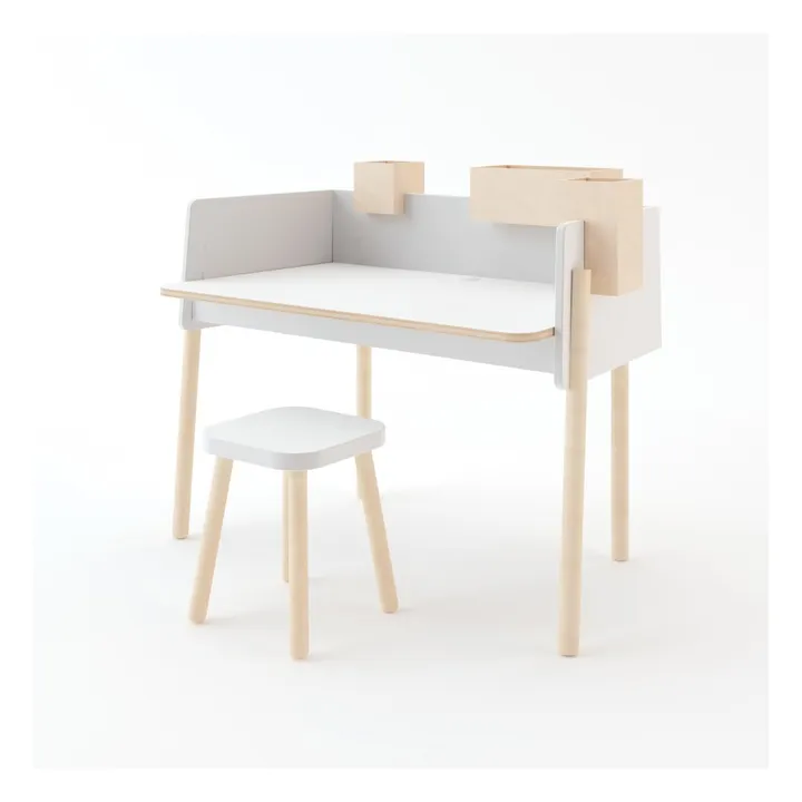 Oeuf NYC Tabouret carré hauteur réglable | Blanc