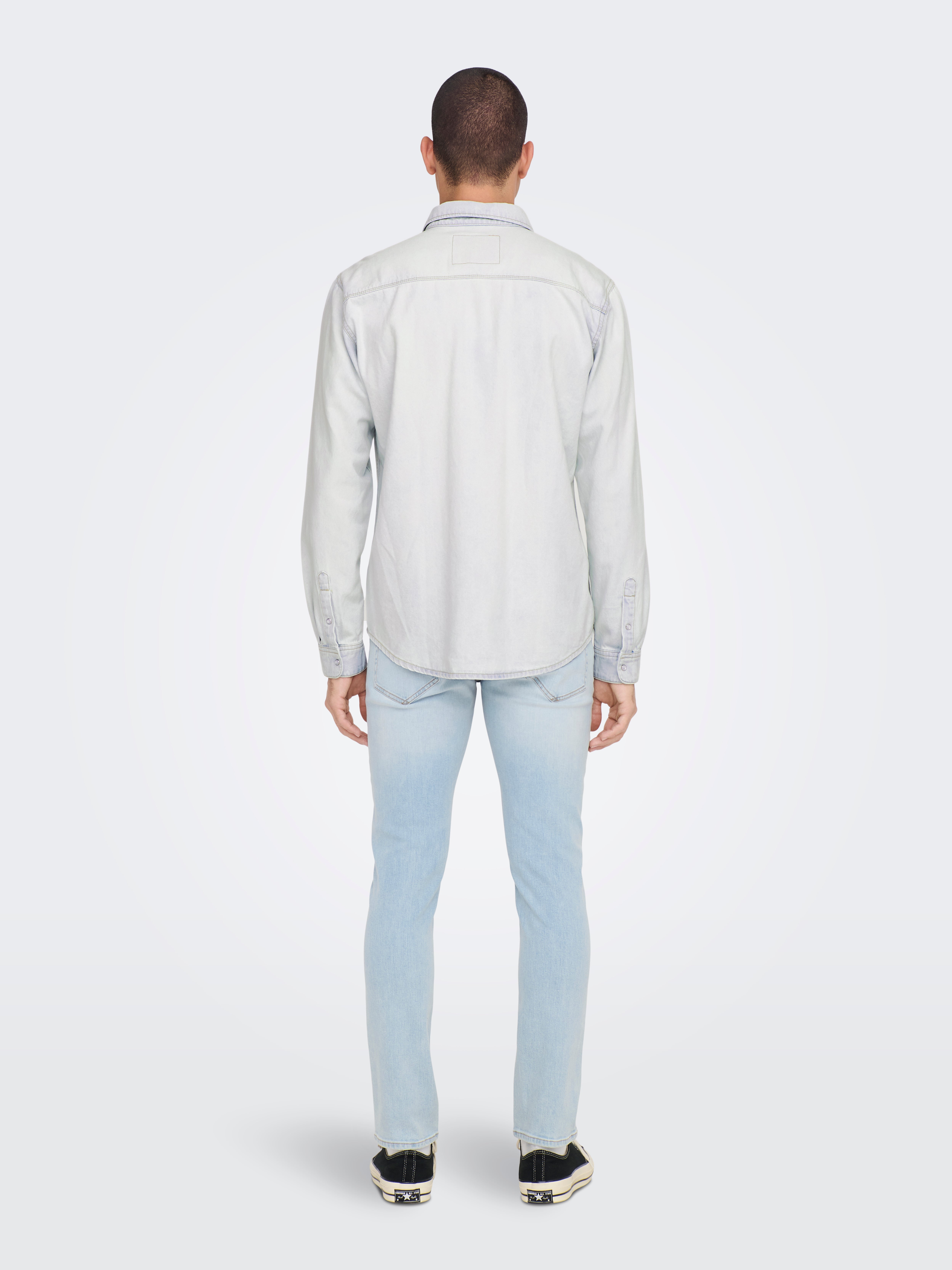 ONSBANE Jeanshemd Light Blue Denim