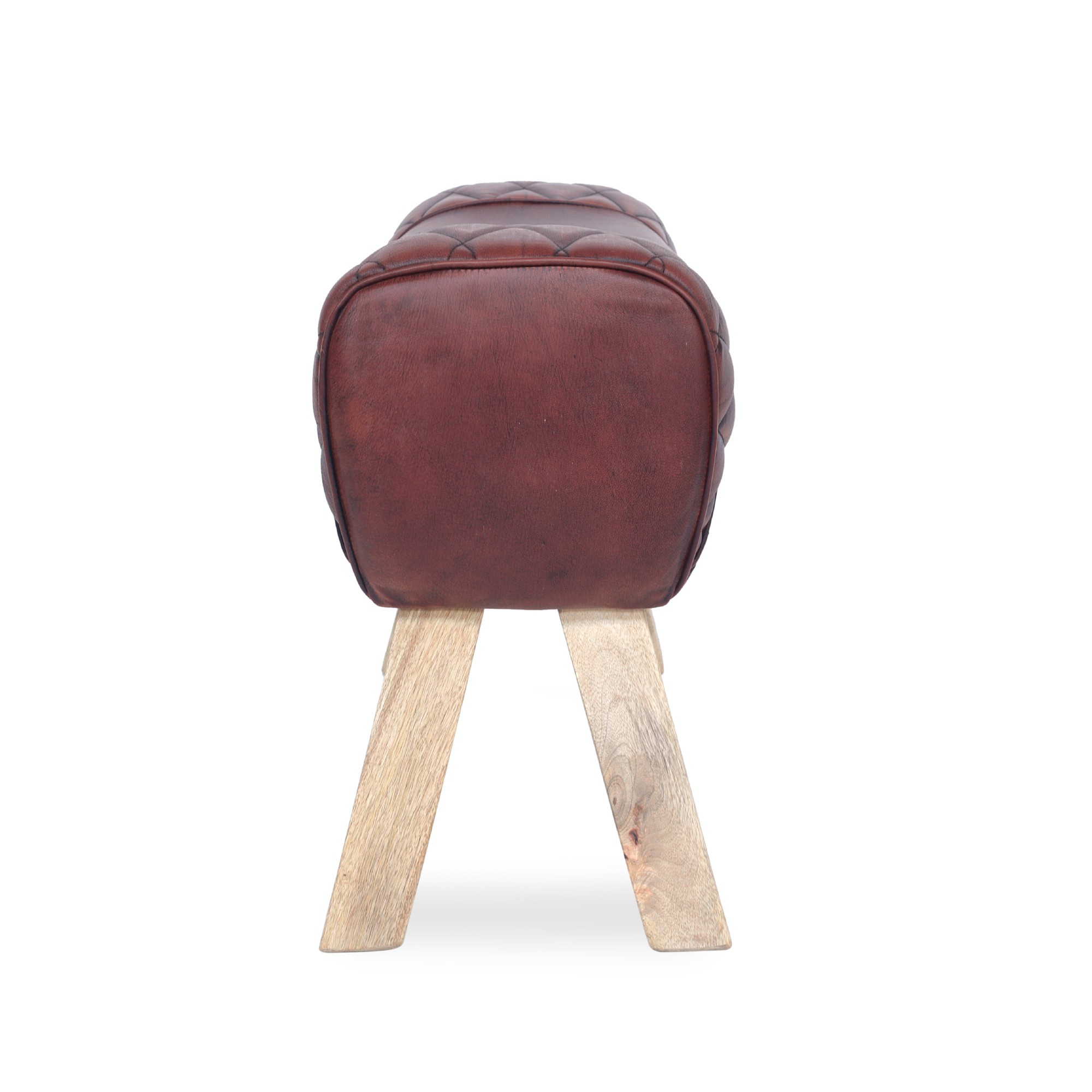 Sitzbock 'Clark', braun, B 83 cm, H 51 cm, T 29 cm von fischer's lagerhaus