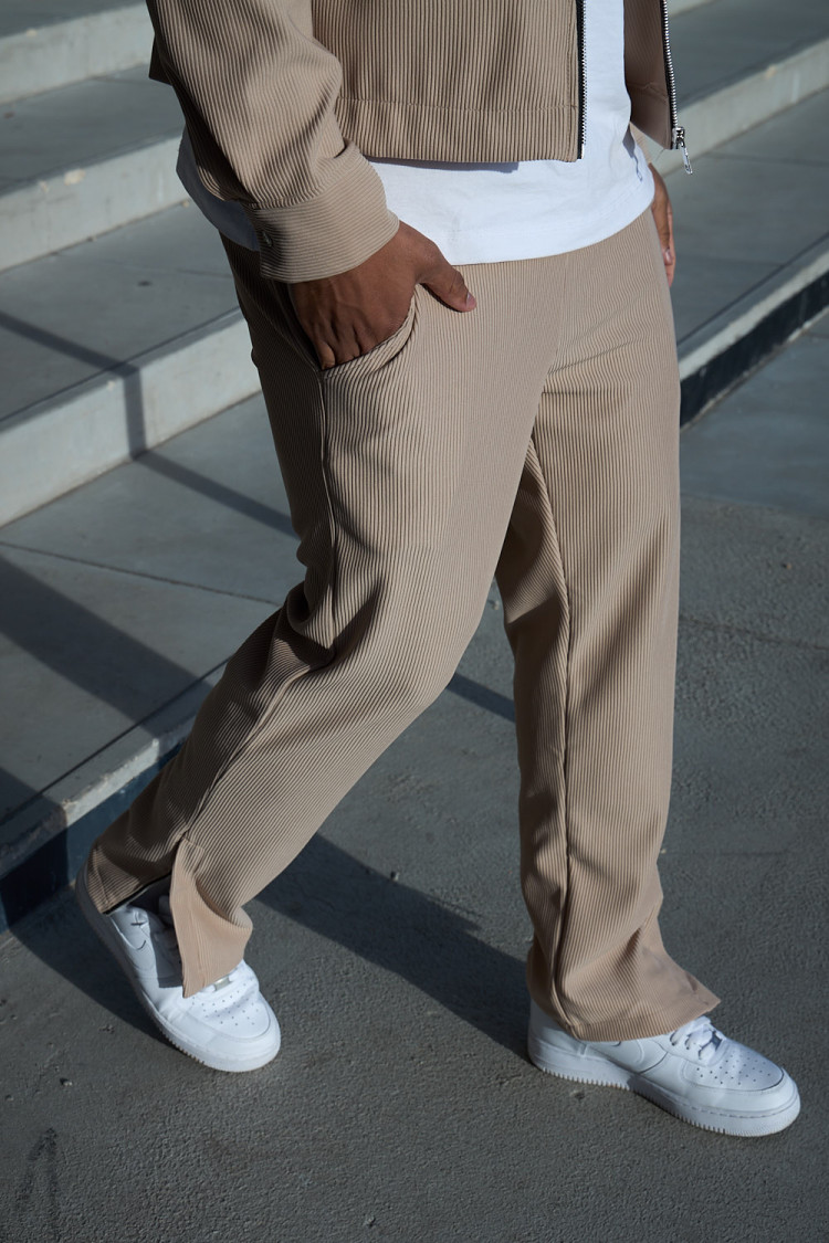 Ensemble 2 pièces veste + pantalon beige