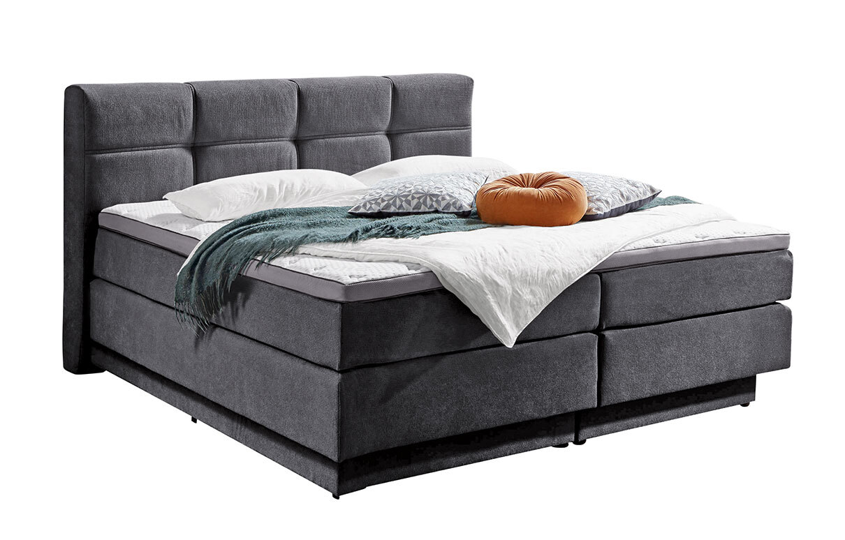 Boxspringbett PORTAGE 160 x 200 cm anthrazit