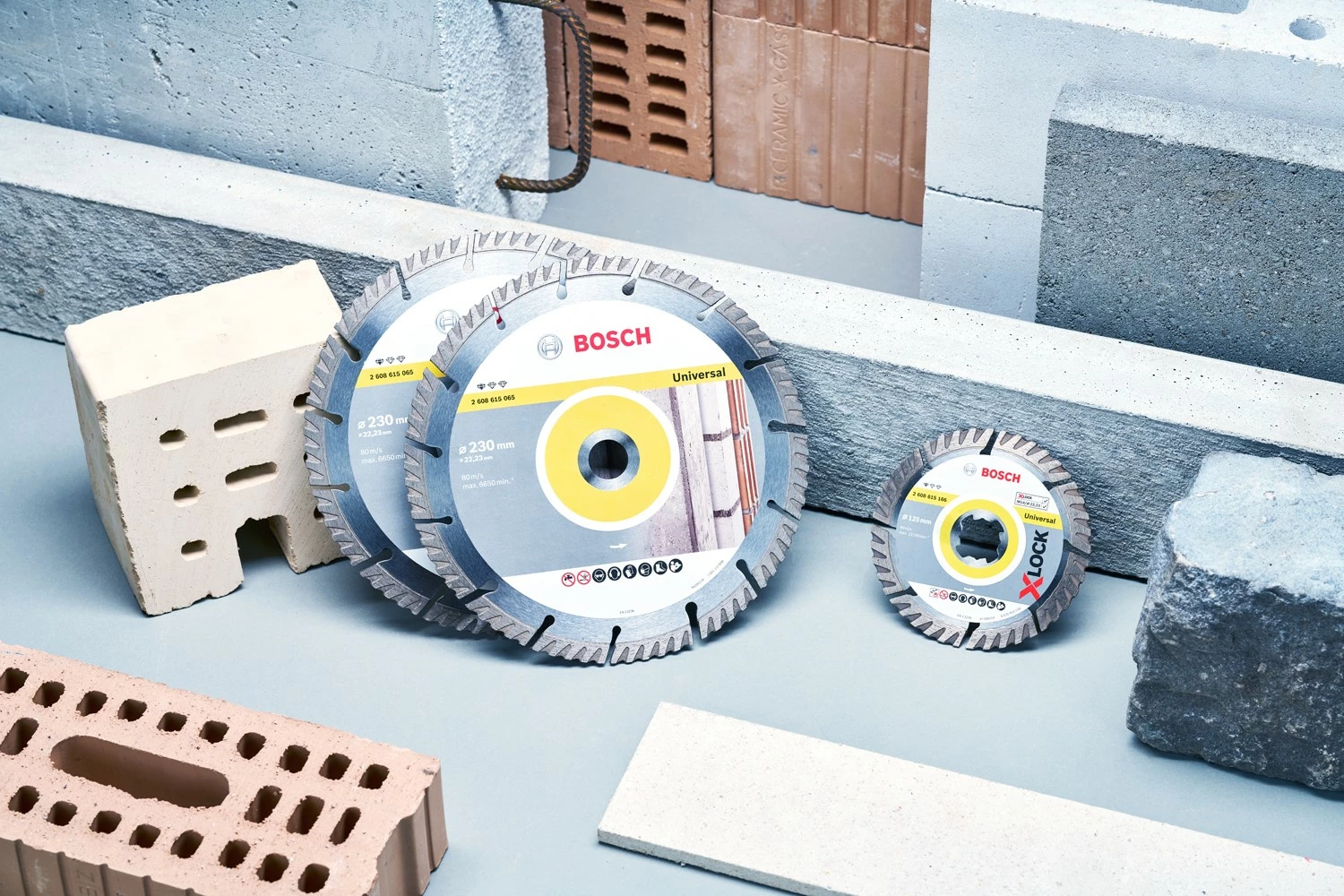 Bosch 061599760Z Diamantschijf 230 mm (2st)   125 mm X-lock (1st)