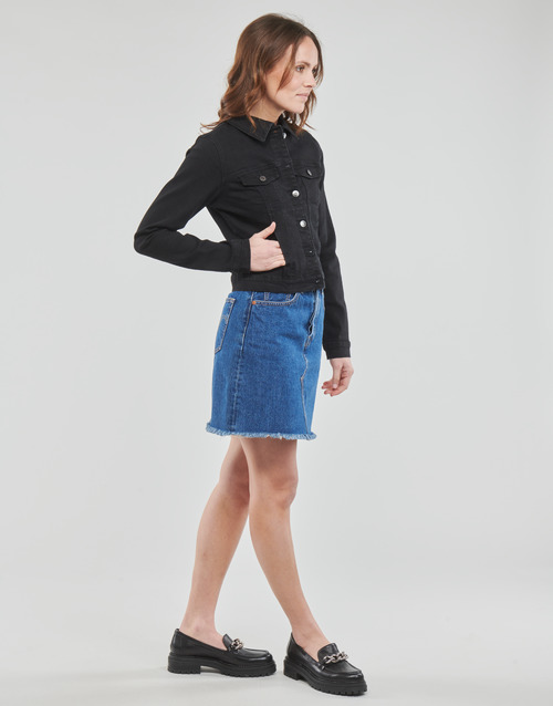 Vero Moda - VMLUNA LS SLIM DNM JACKET MIX GA NOOS - Noir
