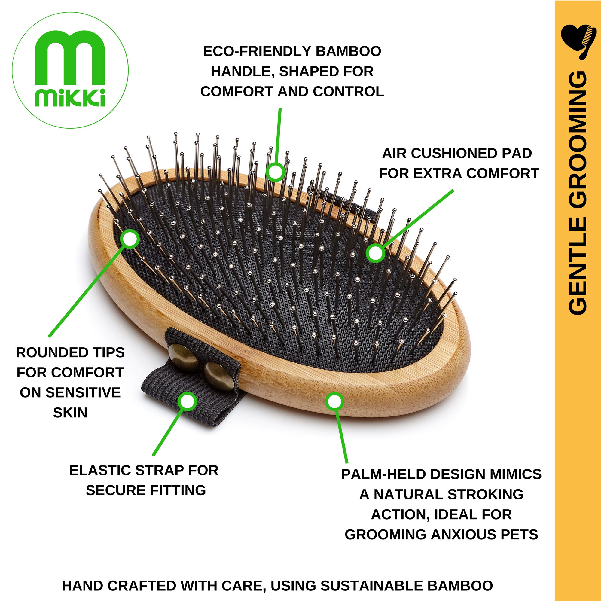 Mikki Bamboo Palm Brush - Bristle