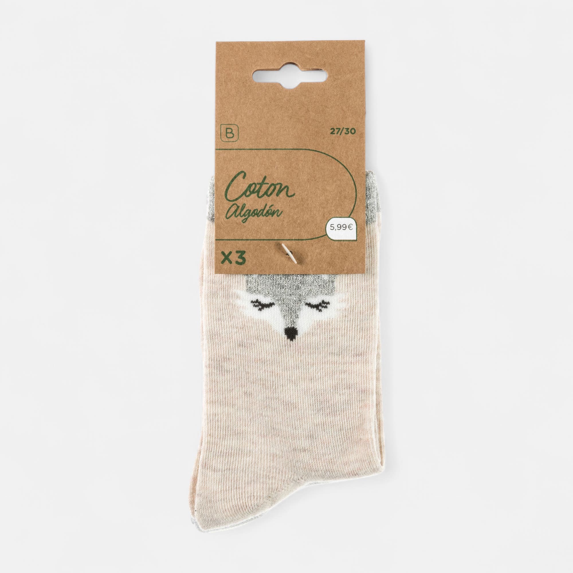 Chaussettes Enfant beige