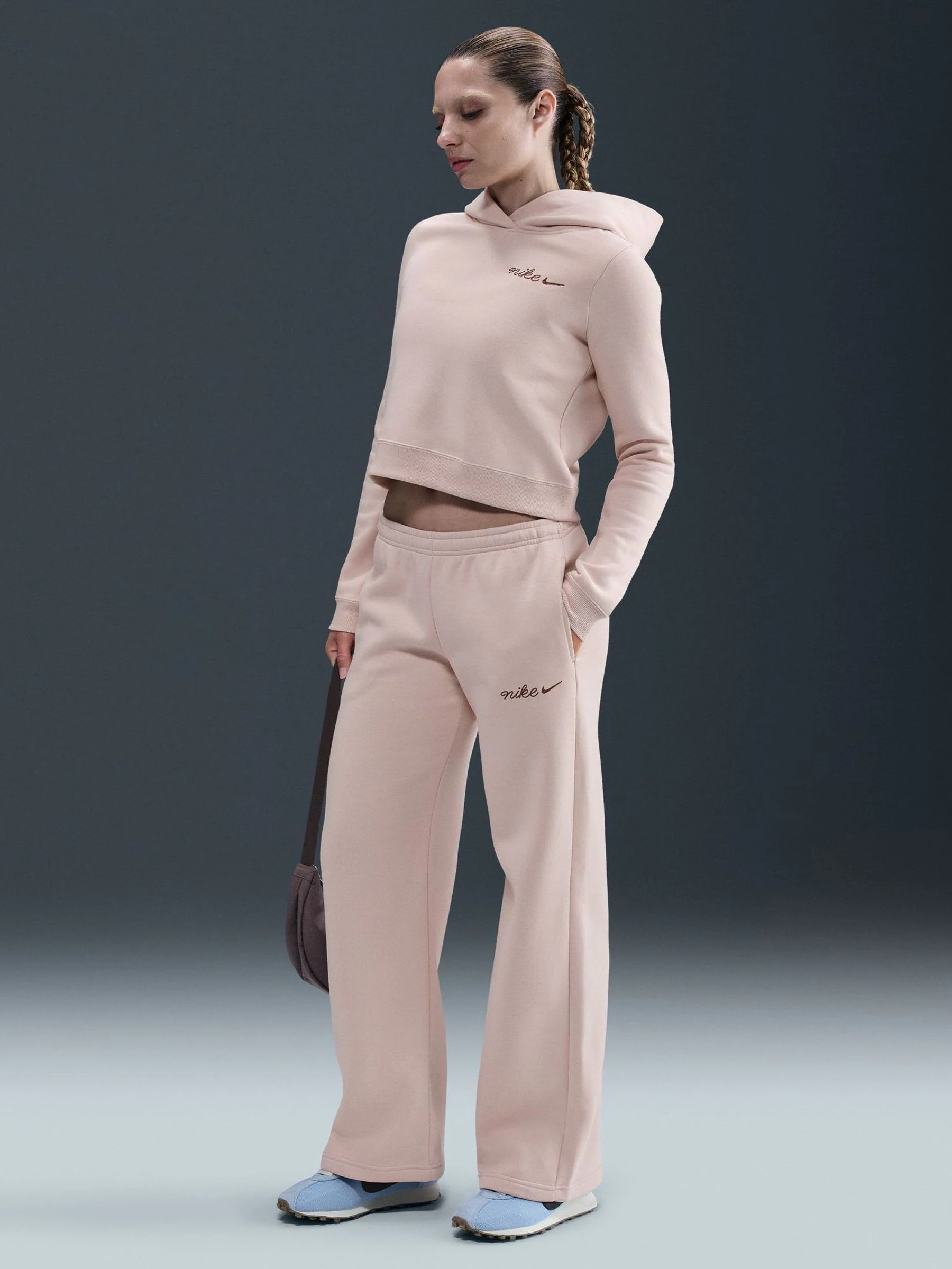 Pink Silt - Nike Sportswear Phoenix Fleece Straight Leg Joggers