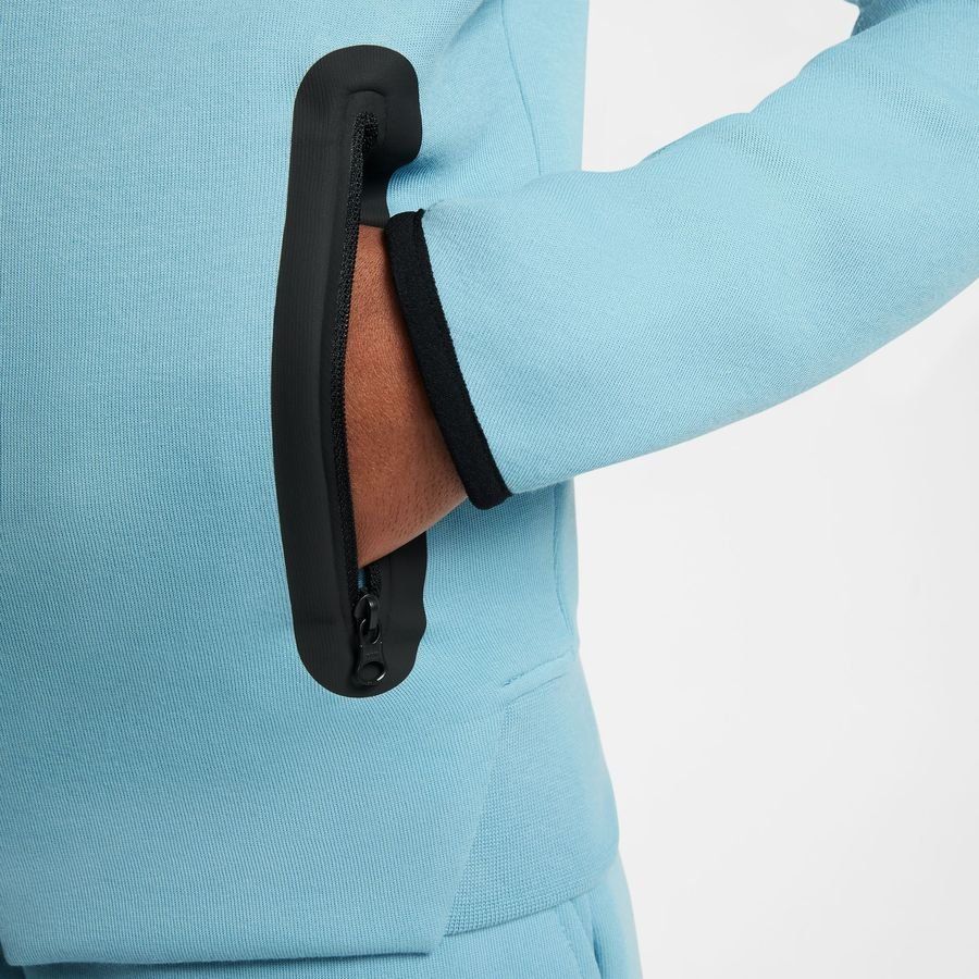 Nike Sweat à Capuche NSW Tech Fleece 24 - Turquoise/Noir Enfant