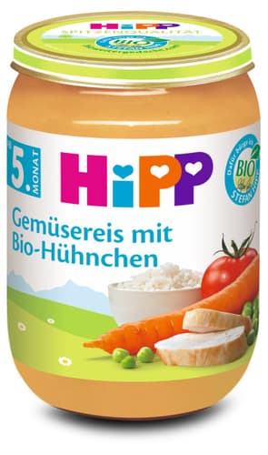 HiPP Gemüsereis mit Bio-Hühnchen