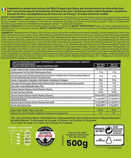 OVERSTIM.S - BOISSON MALTO ANTIOXYDANT NEUTRE