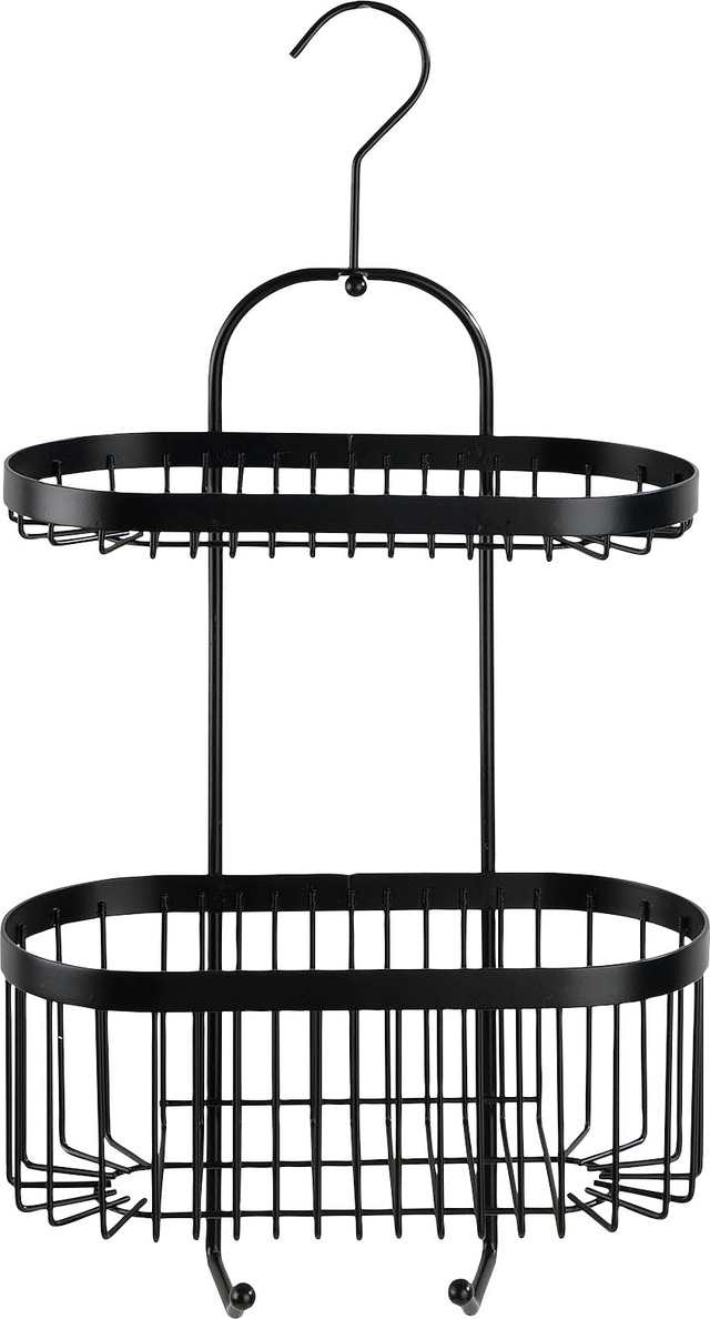 WENKO Badregal »Classic Plus Black« 1 Ablage, 1 Korb