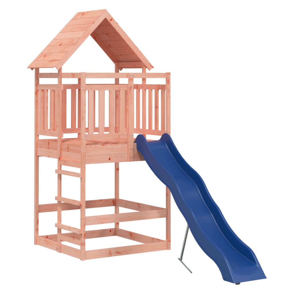 Aire de jeux d'extérieur balançoires toboggan portiques robuste jeux jardin 292 x 127 x 264 cm bois massif de douglas 02_000