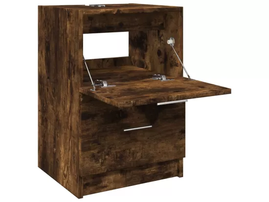 Meuble d'évier chêne fumé 40x37x59 cm bois d'ingénierie