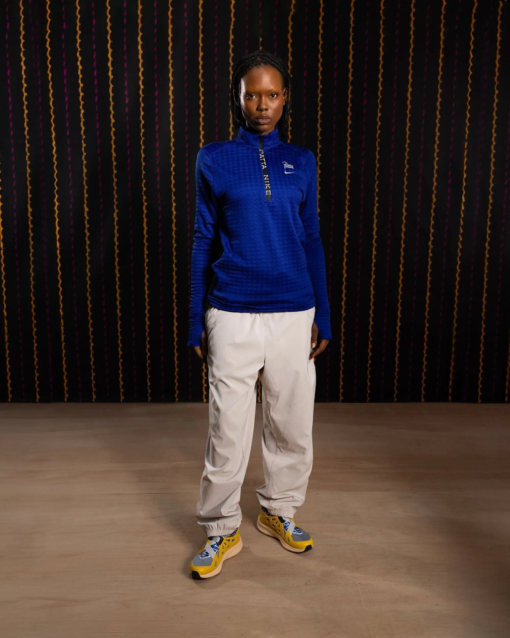 Nike x Patta Running Team Half-Zip Longsleeve (Deep Royal Blue)