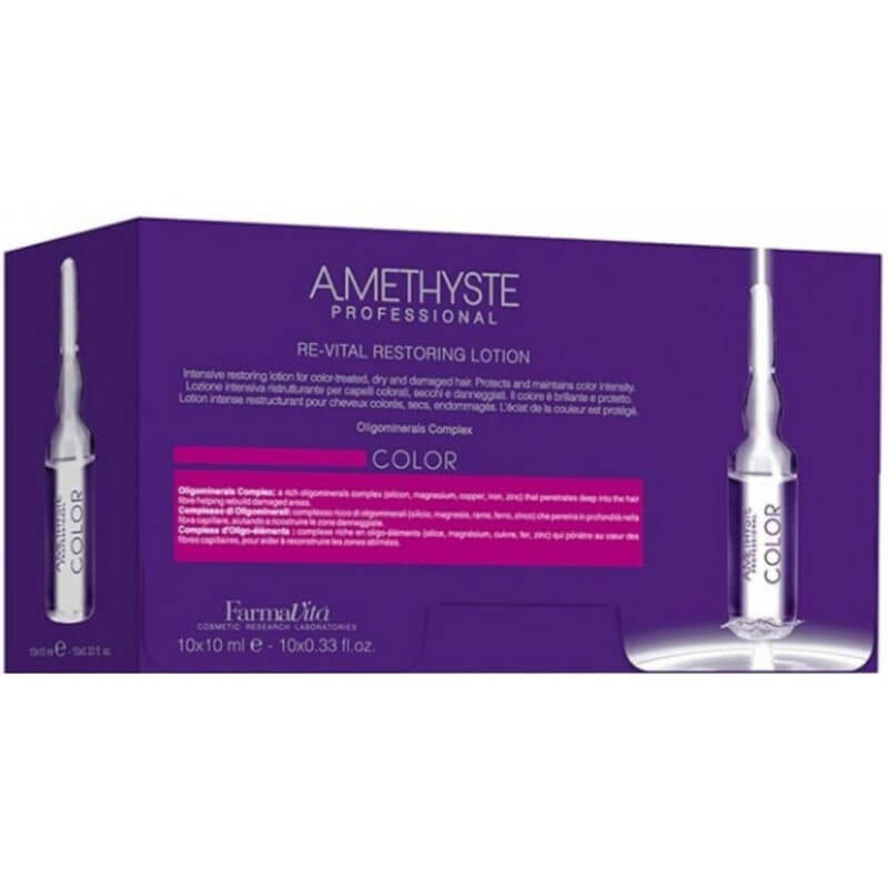 Ampoules soin intensif Color revital Amethyste Farmavita 10x9ML
