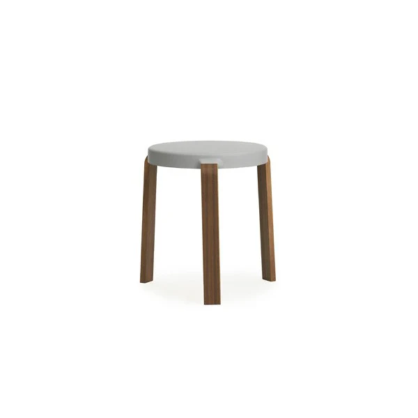 Normann Copenhagen  Tap skammel - grå/valnød