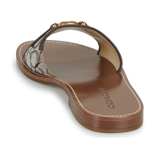 Coach - INA JACQUARD SANDAL Marrón