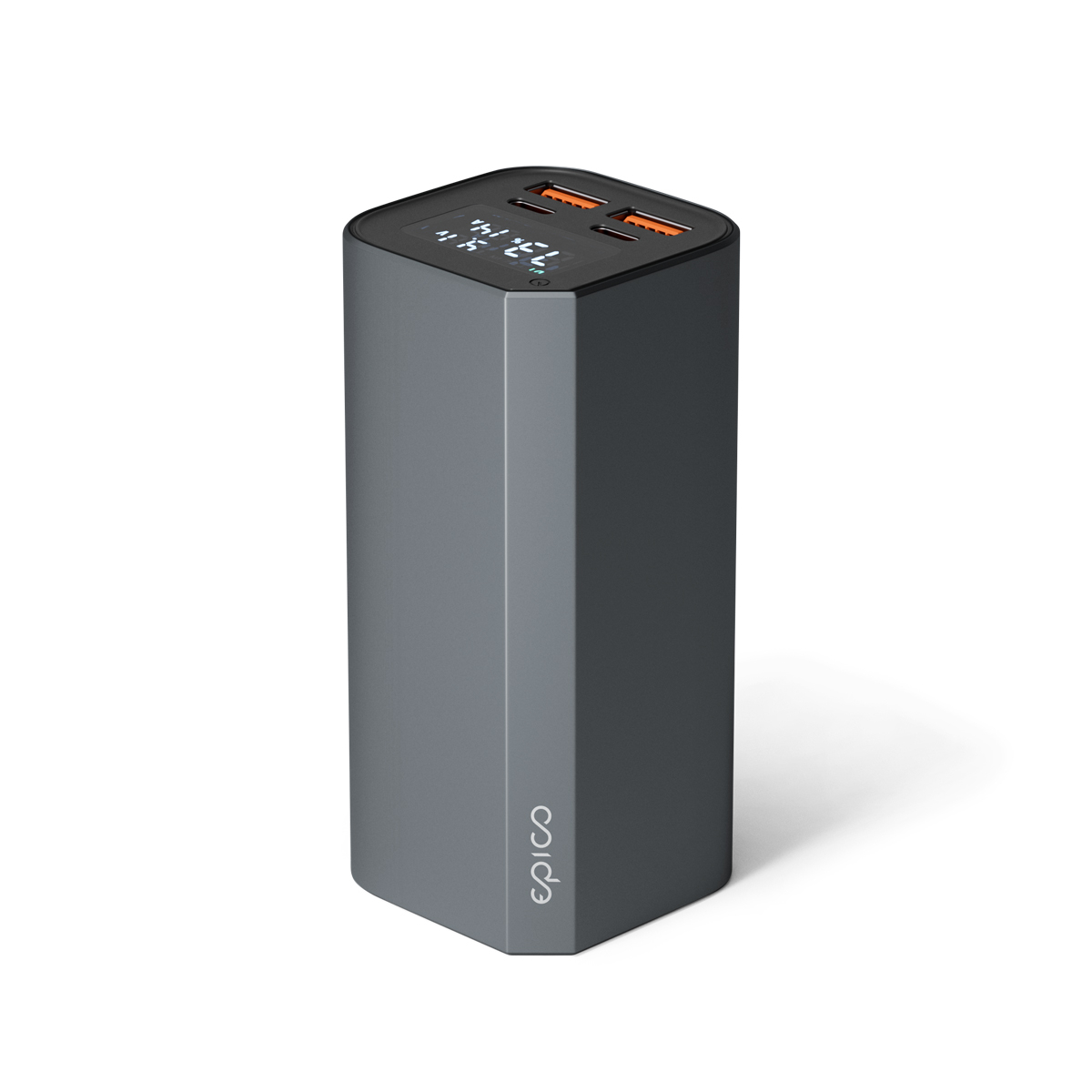 (100W) 20000mAh Alu Powerbank 2x USB A / 2x USB C Ladegerät PD (9915111900106) - Grau