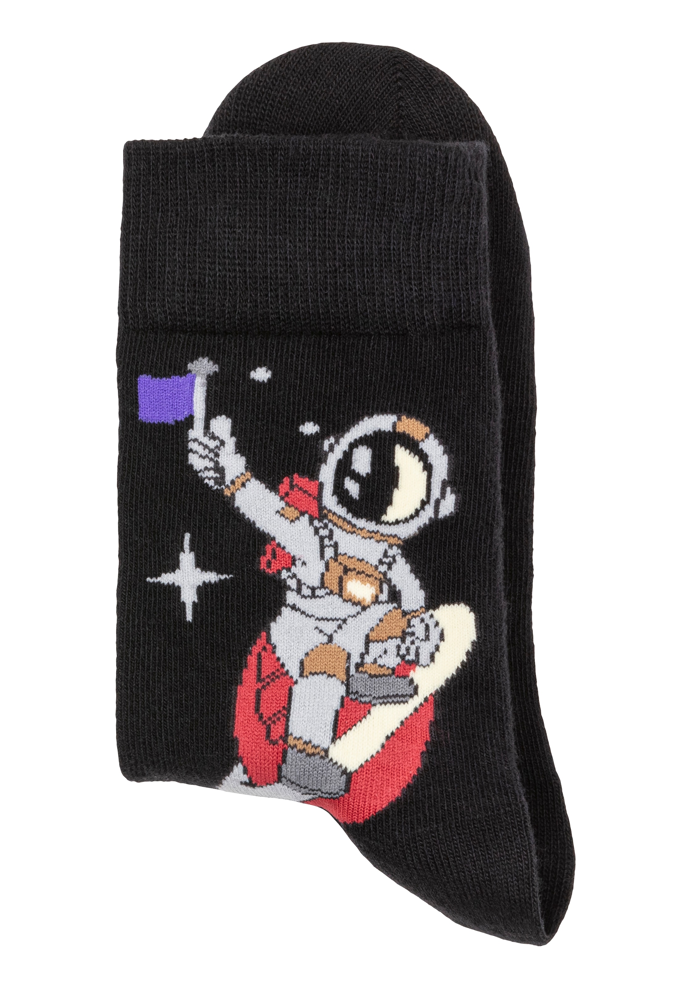 H.I.S Socken Packung, 5 Stk. tlg. mit Astronaut-Motiven