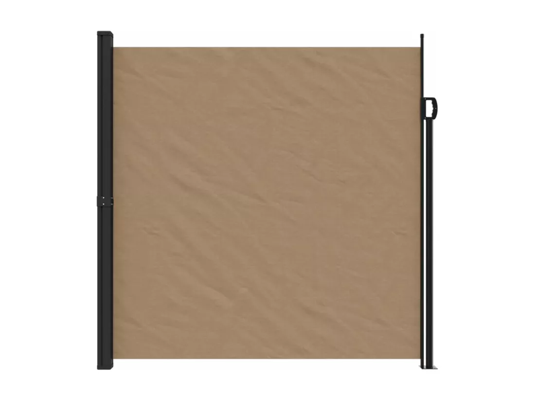 Auvent latéral rétractable taupe 200x500 cm