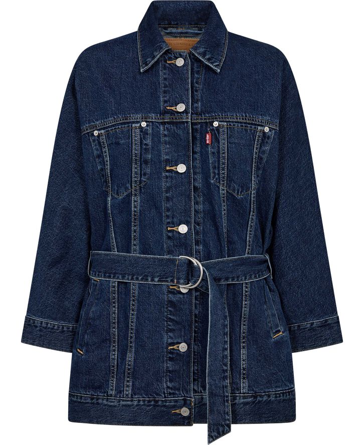 Levi's BELTED DOLMAN TRUCKER SHES NIC Blå