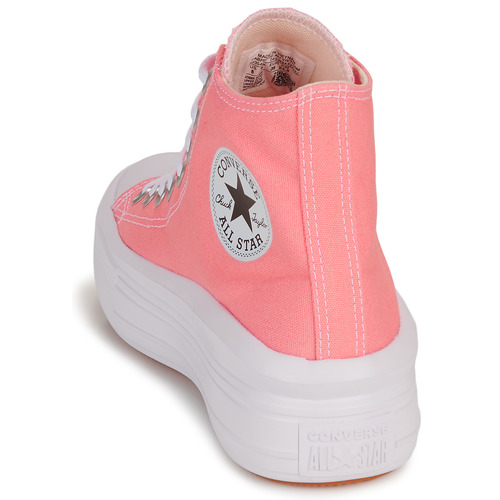 Converse - CHUCK TAYLOR ALL STAR MOVE PLATFORM SEASONAL COLOR-LAWN FLAMINGO - Rose/Blanc