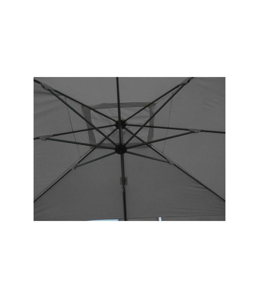 Paris Prix - Parasol Déporté Avec housse 3x4m Taupe