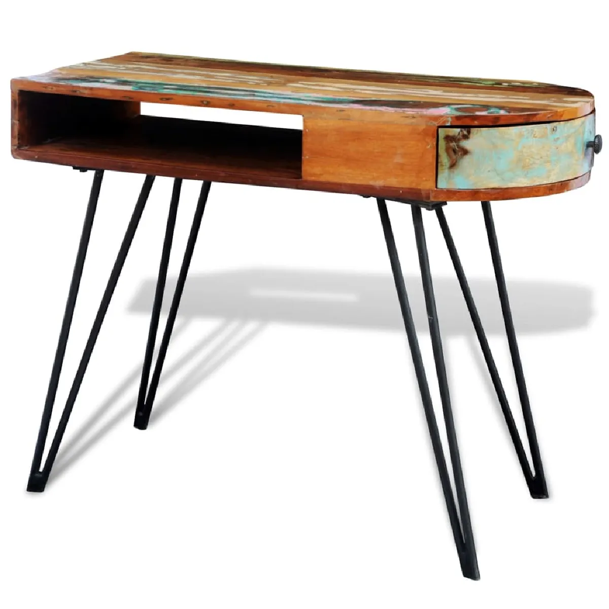 VidaXL Bureau avec pieds en fer