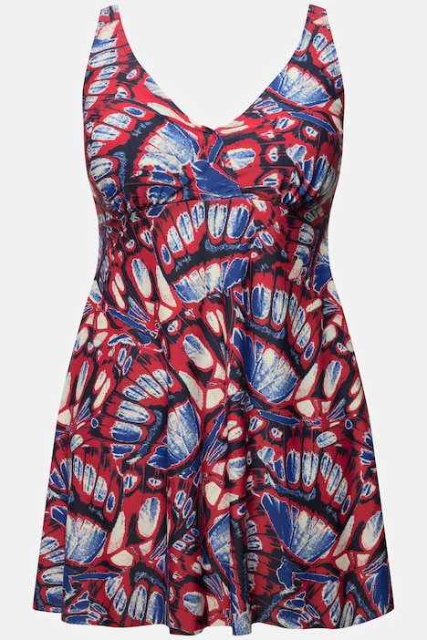 Badekleid, Schmetterling, Wickeloptik, Softcups