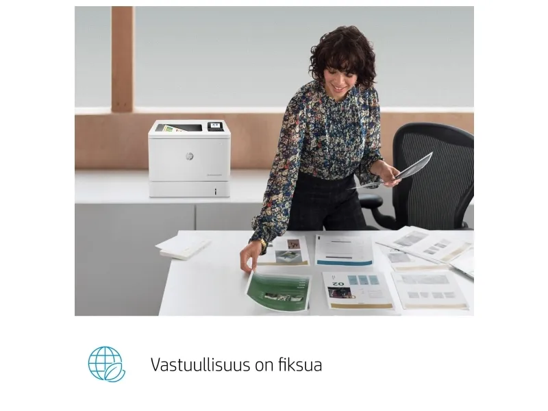 HP LaserJet Enterprise M554dn - Printer - farve - Duplex - laser - A4/Legal - 1200 x 1200 dpi - op til 33 spm (mono) / op til 33 spm (farve) - kapacitet: 650 ark - USB 2.0, Gigabit LAN, USB 2.0 vært