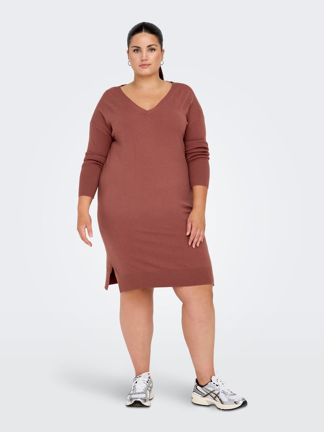 CARIBI Langes Kleid Apple Butter