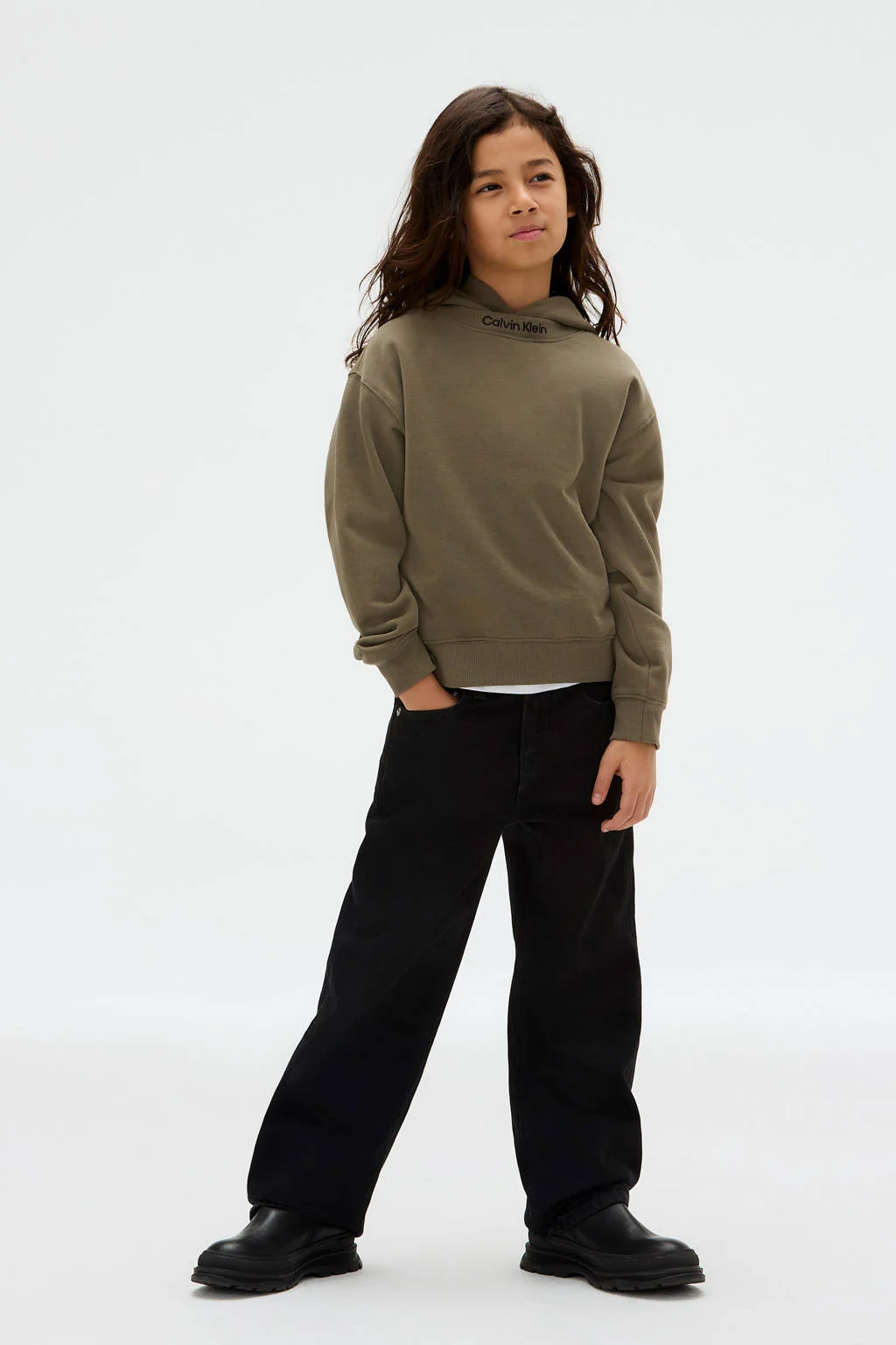 Calvin Klein hoodie donkergroen