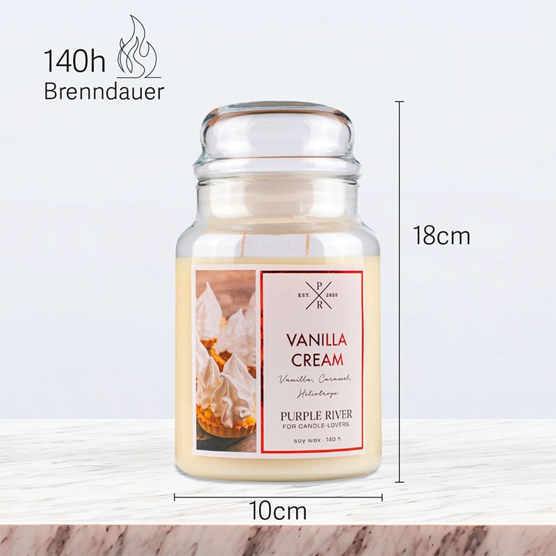 Bougie parfumée -  Vanilla Cream - Vanille & fève tonka - 623 g