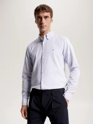 Camisa Slim Fit com Microestampa