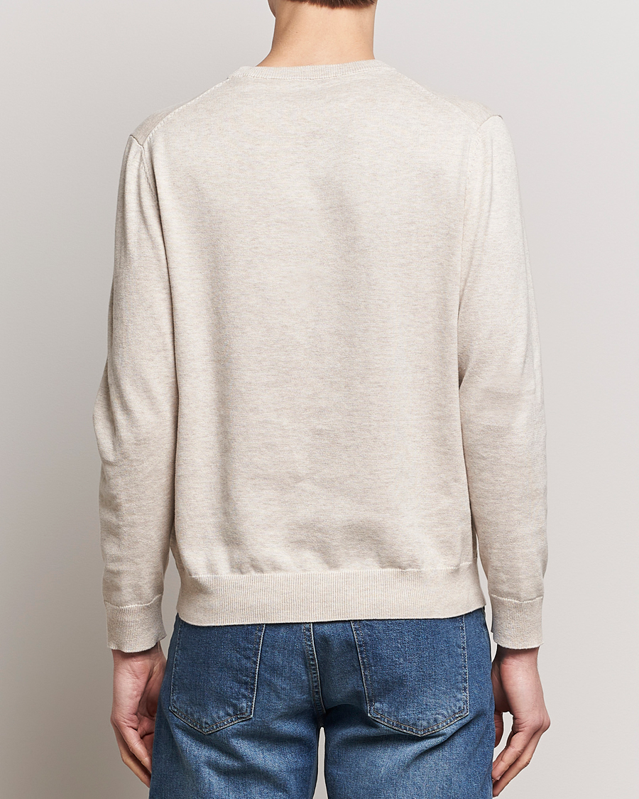 GANT Classic Cotton Crew Neck Light Beige Melange