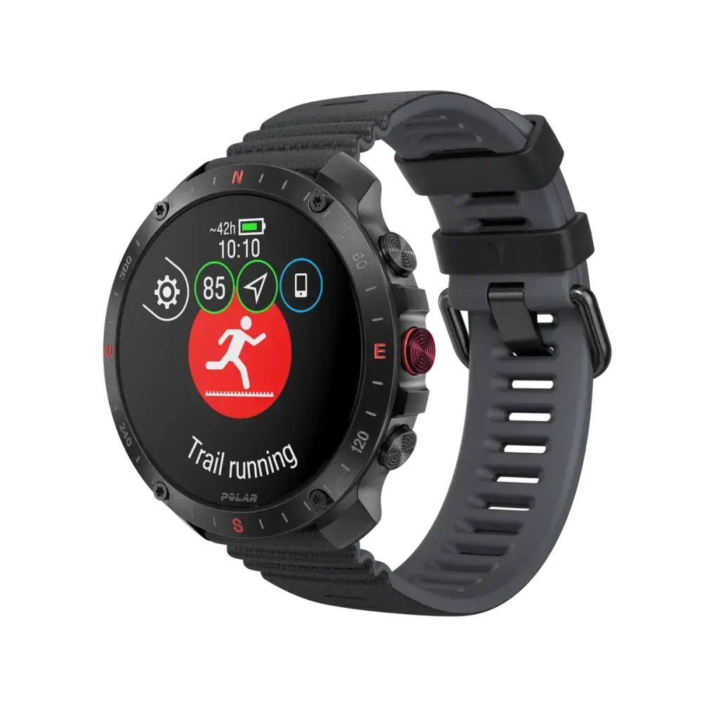 Polar Grit X2 Pro HR Sporthorloge Zwart/Zwart S-L