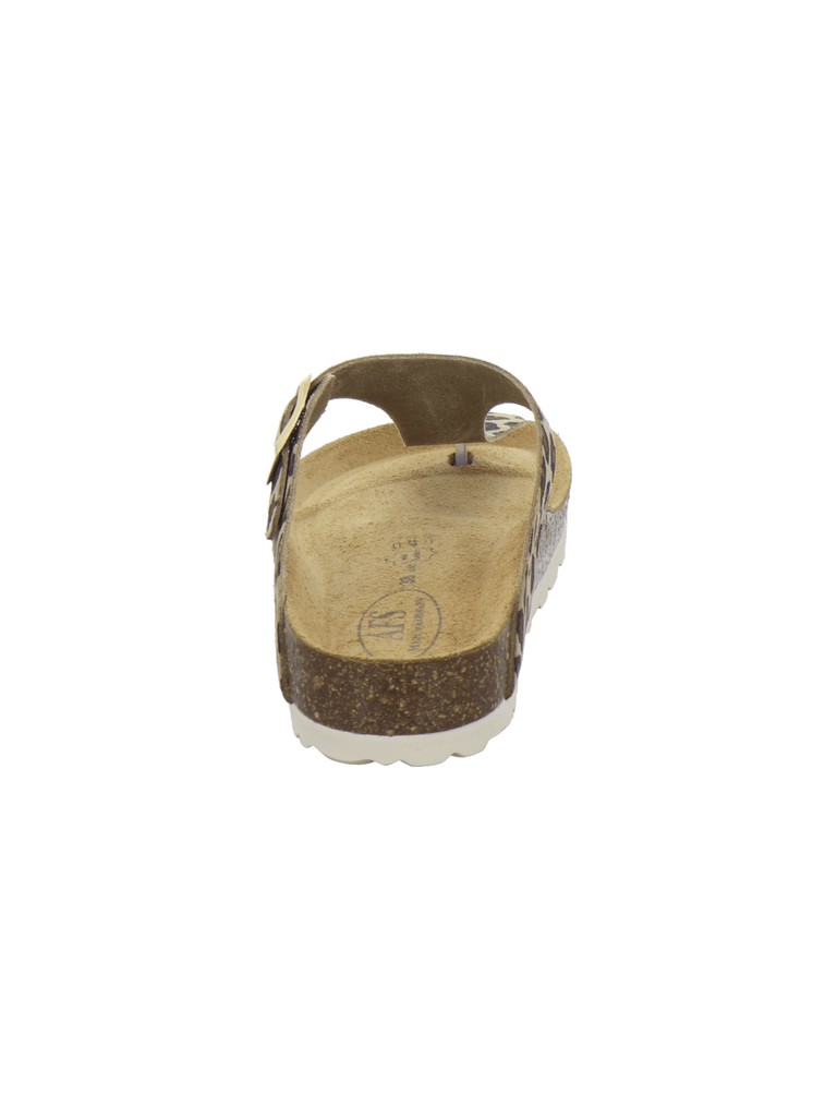 Zehensteg Sandalen Damen leo-beige