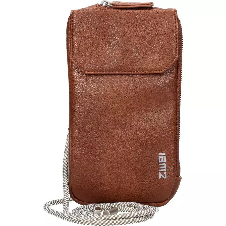 zwei Mademoiselle MP30 - Handytasche 19 cm cognac