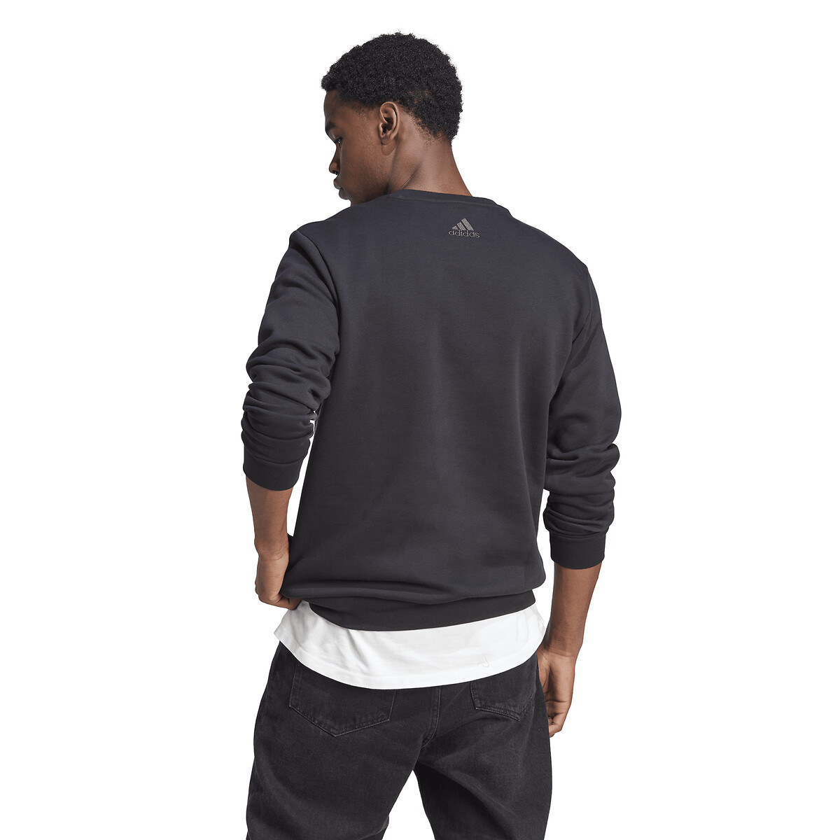 ADIDAS ROUPAS ESPORTIVAS<br>Suéter plano com logotipo Essentials grande